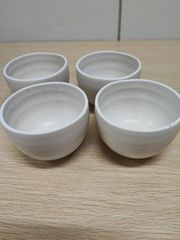 アワビウェア awabi ware和食器 茶碗 4個セット 陶器 ベージュ系