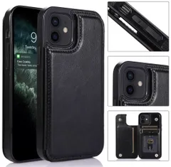 【在庫処分】　在庫限り　新品　iPhone11/13pro　カード収納　ブラック　レザー風　スタンド