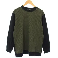 タケオキクチ TAKEO KIKUCHI マルデオリ marudeorie Tシャツ カットソー 長袖 切替 クルーネック 3 緑 黒 BC070-37001 /TK