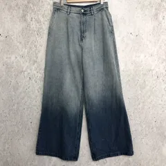 MONO-MART モノマート ヴィンテージ メイク タック フレア デニム パンツ ブルー Sサイズ □□