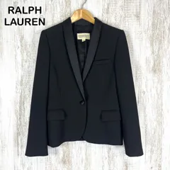 RALPH LAUREN DENIM&SUPPLY ラルフローレン デニムアンドサプライ 無地 ショールラペル シングルボタン テーラードジャケット ブラック フォーマル