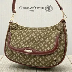 ⭐️極美品⭐️クリスチャンオリビエ 2way ショルダーバッグ ナイロン カーキ