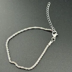 【新品】アクセサリー ブレスレット シンプル デザイン レディース シルバー カラー◆