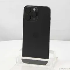 〔中古品〕 iPhone16 Pro Max 256GB ブラックチタニウム MYWG3J／A SIMフリー【344】