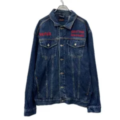 メキシコ製 CXS21 デニムジャケット XL インディゴブルー ボタン 胸ポケット ジージャン 刺繍ワンポイント コットン100% 春物 a712-5997