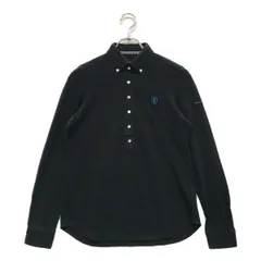 中古 レディース パーリーゲイツ PEARLY GATES 長袖ポロシャツ 0(S) 濃紺 ネイビー ボタンダウン