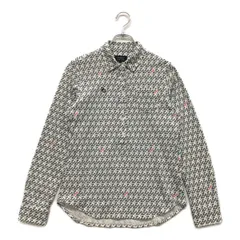 中古 レディース パーリーゲイツ PEARLY GATES 長袖ポロシャツ 0(S) 白×紺 スヌーピー  総柄