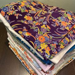 まとめ売り】正絹大島紬7枚 リメイク素材 ハンドメイド向け - メルカリ