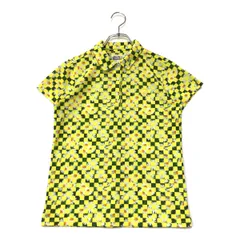 中古 レディース ジャックバニー Jack Bunny!! 半袖ポロシャツ 1(M) 黄 花柄