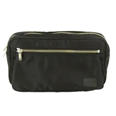美品 PORTER ポーター ウエストバッグ リフト 822-06132 LIFT WAIST BAG ナイロンツイル 吉田カバン ブラック 黒   24005779