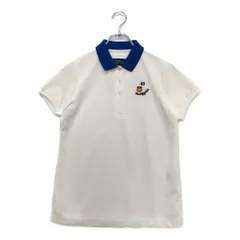 中古 レディース パーリーゲイツ PEARLY GATES 半袖ポロシャツ 0(S) 白 ホワイト ニコちゃん