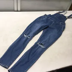 送料無料★FOREVER21 フォーエバー21★ダメージデニムパンツサロペット オーバーオール★サイズ61 US24 155/61A #51114sj154