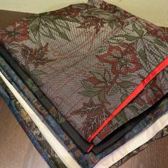 まとめ売り】正絹大島紬7枚 リメイク素材 ハンドメイド向け - メルカリ