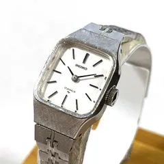 SEIKO/セイコー スクエア 11-4120 レディース 手巻き シルバー文字盤 腕時計 動作確認済み