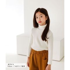 화이트 MINIROI 터틀넥 걸스 니트 스웨터 이너 탑스 키즈 소녀 귀여운 봄 가을 겨울 캐주얼 귀여운 한국 어린이 옷 120cm 130cm 140cm 150cm