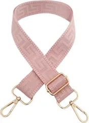 Purroo ショルダーストラップ バッグ用 太め ショルダーベルト 後付け 単品 ショルダー紐 付け替え 調節可能 (アンティークピンク)