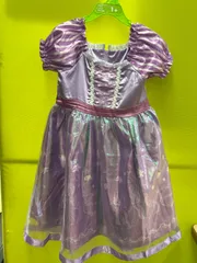 ✨新品✨ ラプンツェル ドレス 120 ディズニープリンセス パープル キラキラ コスチューム お姫様ワンピース 可愛い　★「管理No.CA10146」