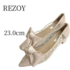 REZOY リゾイ ベージュ パンプス 23.0cm HMR094-08
