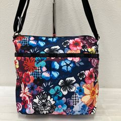 LESPORTSAC レスポートサック 花柄ショルダーバッグ 黒 - メルカリ