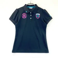 サイズ：L FILA GOLF フィラゴルフ  半袖ポロシャツ  ブラック系 [240101558396] ゴルフウェア レディース ストスト