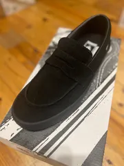 VANS SKATE LOAFER Suede Incense Black スエード　ローファー　ブラック　黒　スリッポン　ブラックソール　27.5