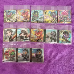 13枚セット　まとめ売り　仮面ライダー　4  ウエハース シール