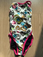 日本 アリーナ 女の子 しっかり素材 水着 130サイズ 出品