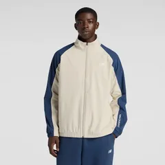 ニューバランス ウーブンジャケット メンズ Newbalance トラックジャケット 裏トリコット起毛 トレーニング スポーツウェア  裏起毛 アウター  あたたかい   メンズウエア/AMJ53171-SHY