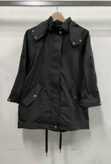 WOOLRICH ウールリッチ マウンテンパーカー フード取り外し可能 WWOU0134HP ANORAK HPS別注 インポート ロゴ EUサイズS ブラック 