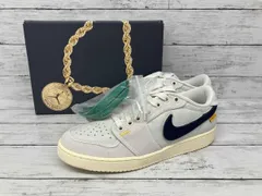 NIKE×UNION／スニーカー／Air Jordan 1 Low KO／Sail Leather／DZ4864-100／ライトグレー／26cm