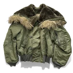 ALPHA INDUSTRIES アルファインダストリーズ N-2B フライトジャケット 短丈 ファー y2k カーキ L 00s 90s