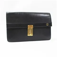 ダンヒル セカンドバッグ クラッチバッグ ダイヤルロック式 レザー ブラック