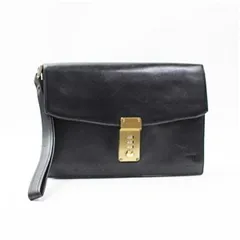 ダンヒル セカンドバッグ クラッチバッグ ダイヤルロック式 レザー ブラック