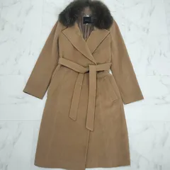 極美品✨B ability BOSCH ノーカラーロングコート　ベルト　ベージュ ミラ オーウェン Mila Owen 細ベルト付ノーカラーロングコート