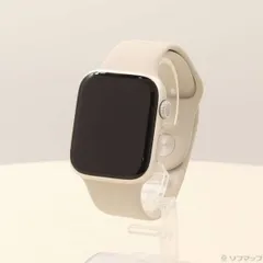 〔中古品〕 Apple Watch Series 9 GPS 45mm スターライトアルミニウムケース スターライトスポーツバンド【352】