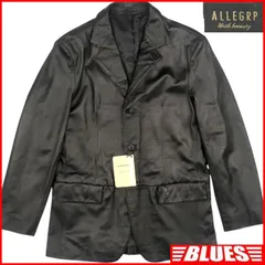 未使用 ALLEGRP アレグロ テーラードジャケット M レザー 羊革 ラムレザー 黒 ブラック 本革 メンズ レザーテーラードジャケットサイズM一覧←SEULB屋着古← TY4203