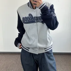 MLB ニューヨーク・ヤンキース ネイビー グレー バイカラー スタジャン