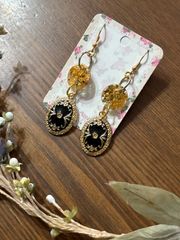 ฅハ36❤️ レジン 猫 ハロウィン カボチャ ピアス イヤリング