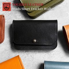 栃木レザー コンパクト財布 コンパクトウォレット スタッズ財布