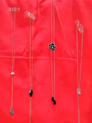 アンティーク レディース アクセサリー ループタイネックレス(金属製) 4点まとめ 中古品 M936