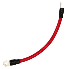 【数量限定】【アバルト595専用】強化アースケーブル レッド トルクアップ シフトフィール変化 電圧安定 OFC 無酸素銅 アーシング 22SQ 4AWG ABARTH500/595C 1×赤