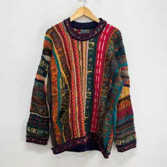 COOGI クージー 総柄 3Dニット セーター マルチカラー S 10131090