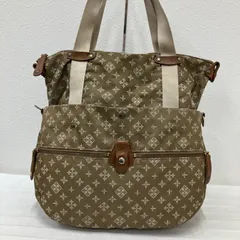 7428　russet ラシット　 ハンドバッグ　トートバッグ　手提げ 変型バッグ　マルチWay　総柄　ロゴ　ブラウン系 ポケット多数　多機能　機能的 ナイロン　カジュアル　シンプル