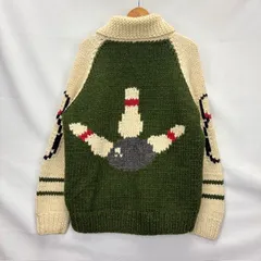 kanata ボーリング柄 ジップアップ カウチン カナダ製 virgin wool 07121101 01のサムネイル