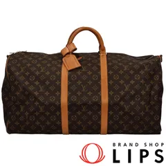 ルイ・ヴィトン キーポルバンドリエール60 M41412 モノグラム レディース ボストンバッグ ブラウン  美品 【中古】