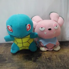 バンプレスト ぬいぐるみ 「ポケモン ビッグサイズ ゼニガメ、ブルー、2体セット」 K709