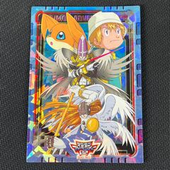 デジモンカード エンジェモン トレカ デジモンアドベンチャー タケル 当時物 天 天使型デジモン「エンジェモン」がパートナーのタケルも一緒に再登場