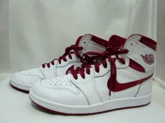 NIKE ナイキ AIR JORDAN 1 HI 85 エア ジョーダン ハイ スニーカー BQ4422-161 箱付 サイズ25.5 白/バーガンディ シューズ