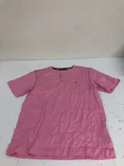 送料無料★TOMMY HILFIGER トミーヒルフィガー★半袖Tシャツ　トップス★メンズ　Lサイズ★ピンク　#70910scf