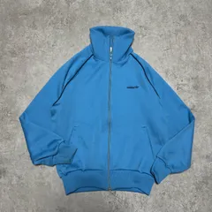 超希少　adidas アディダス 西ドイツ　デサント製 60s 70s 80s ヴィンテージ  ビンテージ トラックジャケット ジャージ  S 青 ブルー オールドスクール 古着 トレフォィル　リブ　ヴィンテージ